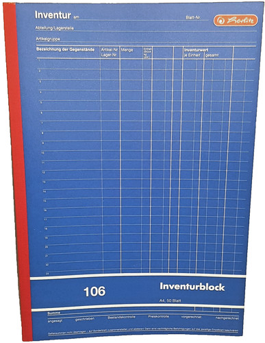 Herlitz inventurblock 106 - 📋,
