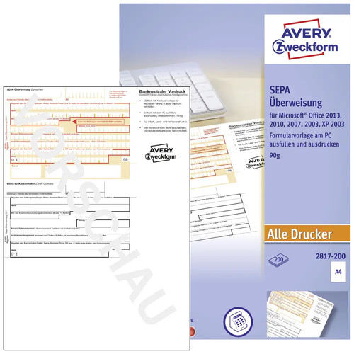 Avery zweckform überweisung - avery-zweckform,