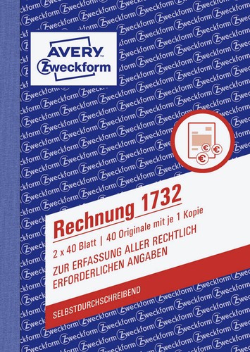 Formularbuch rechnung avery - 5x,