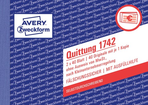 Zweckform quittungsblock - 1,