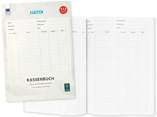 Kassenbuch din 112 - 112, seiten