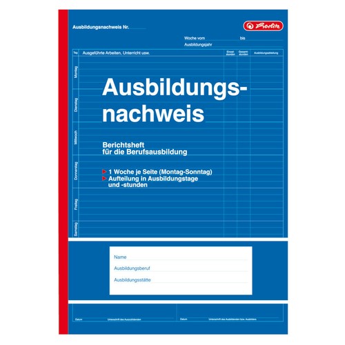 Herlitz ausbildungsnachweis - 5x,