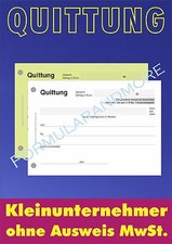 8 x QUITTUNGSBLOCK für
