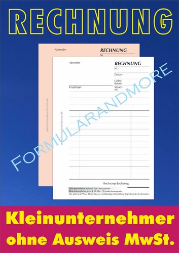 Rechnungsblock - rechnungsblock, f