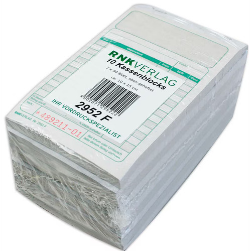 Kassenblock rnk 2952f - kassenblock,