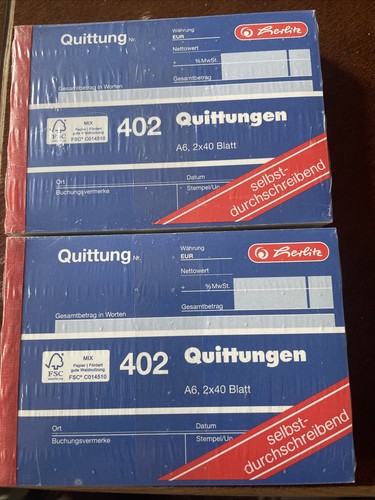 Herlitz quittungsblöcke 402 - herlitz, 8