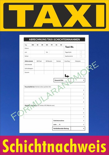 Taxi schichtnachweis din - taxi-schichtnachweis,