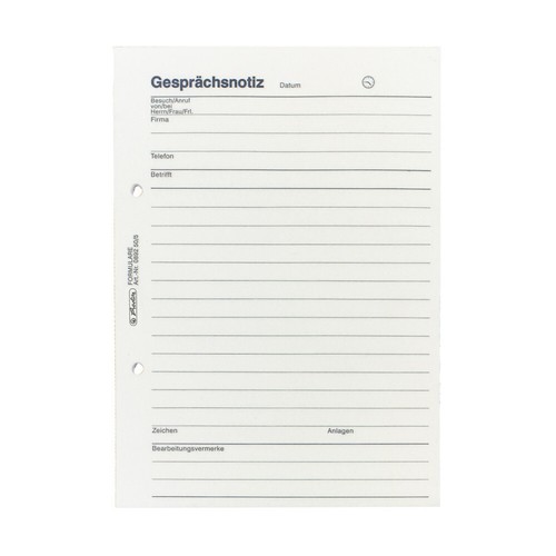 Herlitz gesprächsnotiz - /, a5