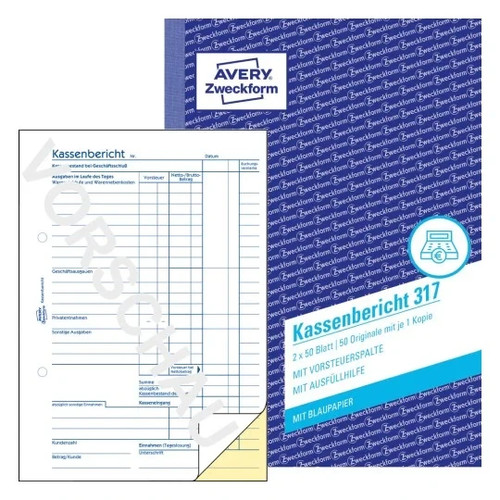Zweckform kassenbericht 317 - zweckform,