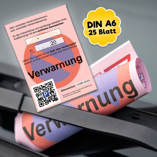 Notizblock verwarnung echt - "verwarnung",