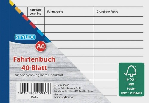Fahrtenbuch din quer - din,