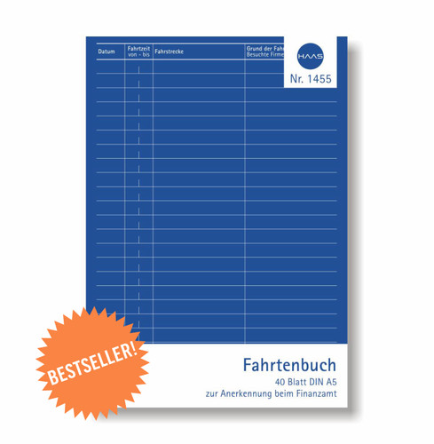Fahrtenbuch din hoch - din,