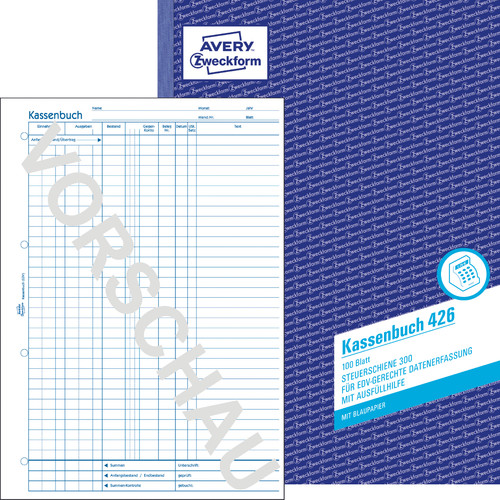 Zweckform kassenbuch 426 - kassenbuch,