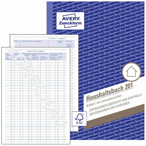 Avery haushaltsbuch 201 36 - avery,